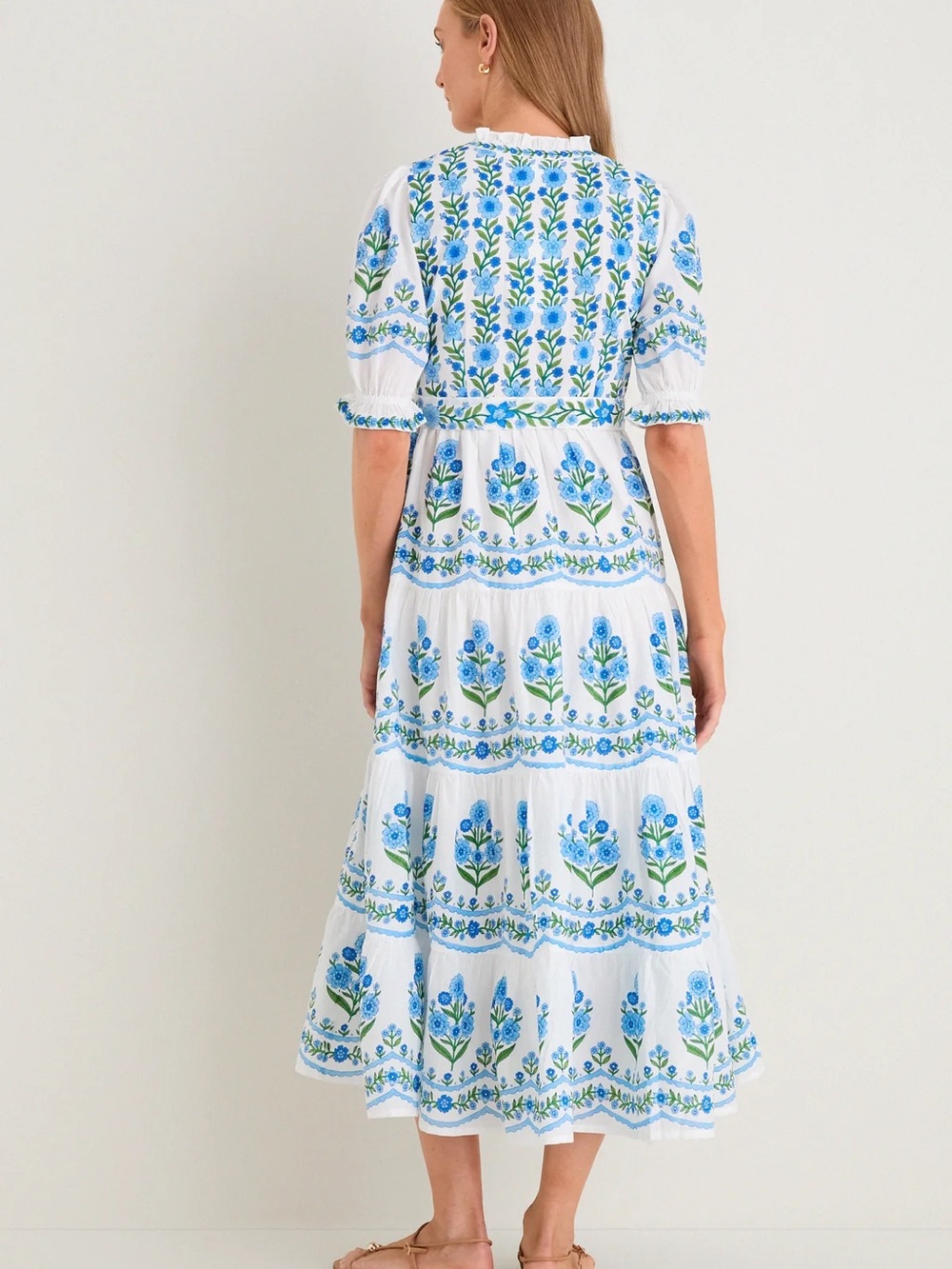 NWT! Tuckernuck x Pink City Prints Matilda Dress in Lapis Meadow - Picture 4 of 7